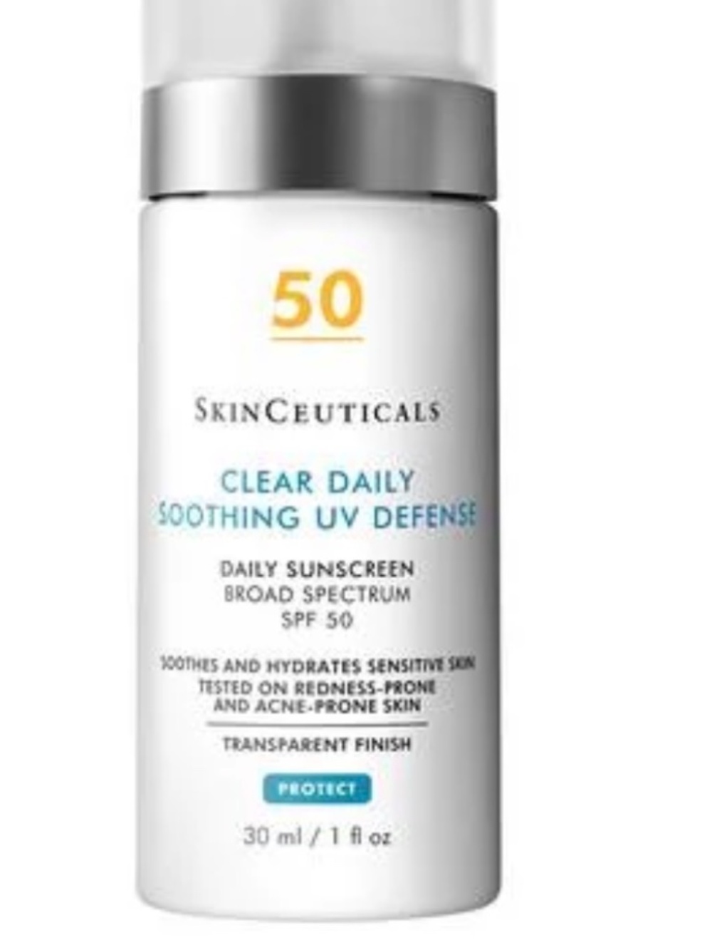SkinCeuticals Clear Daily Soothing UV Defense Sunscreen SPF 50